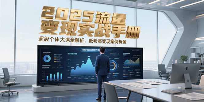 2025流量变现实战手册，超级个体大课全解析，低粉高变现案例拆解-九源吧资源站
