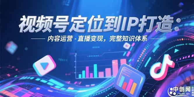 视频号定位到IP打造：账号搭建-内容运营-直播变现，完整知识体系-九源吧资源站