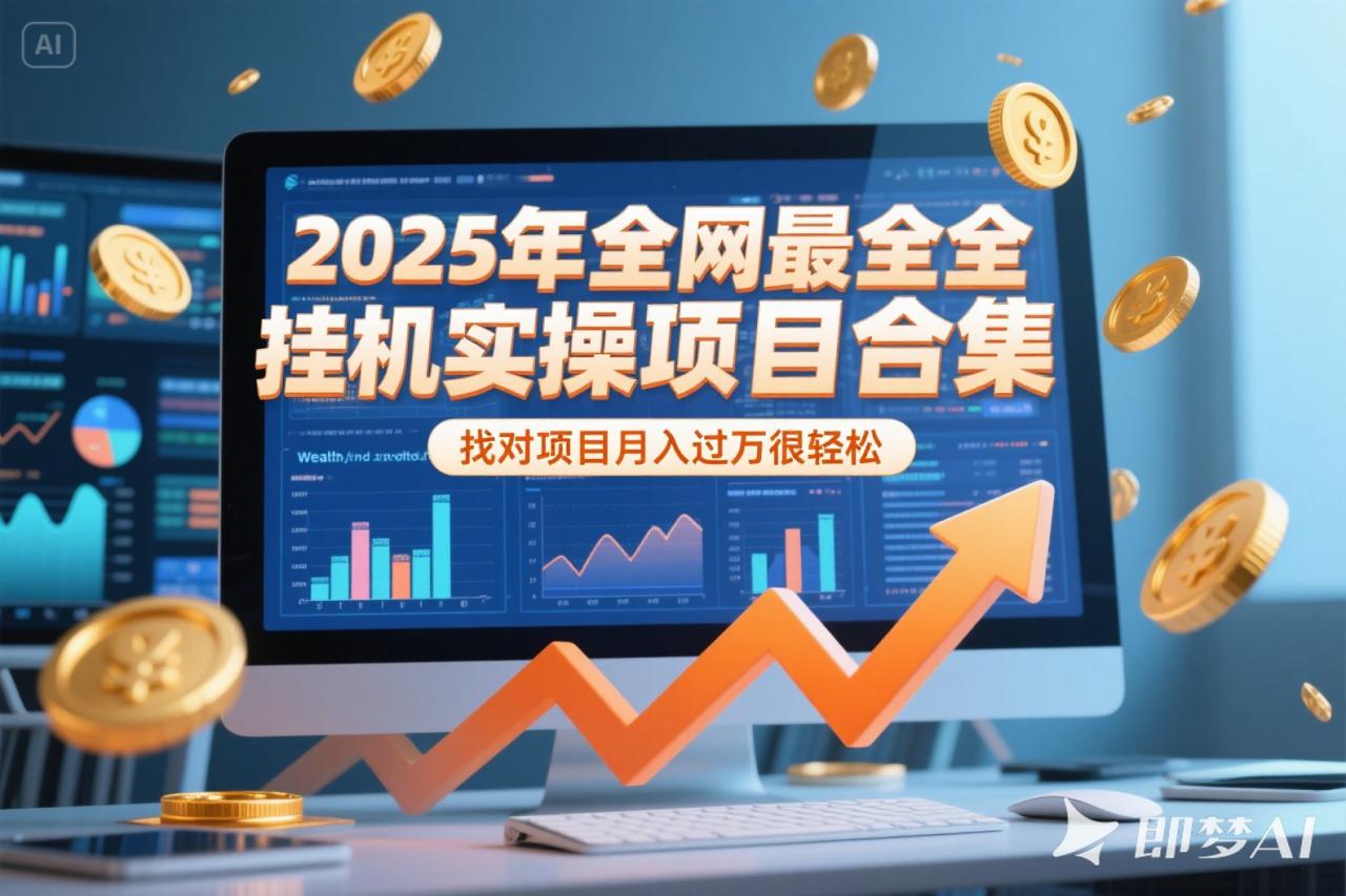 2025年挂机实操项目实操演练，挂机类型，AI直播类型，轻资产创业类型…-九源吧资源站