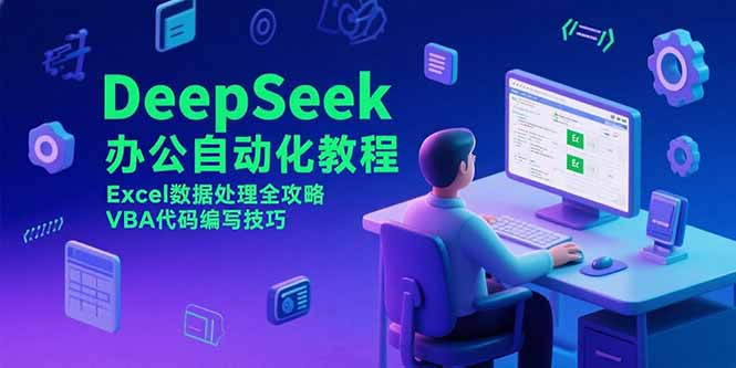DeepSeek办公自动化教程，Excel数据处理全攻略，VBA代码编写技巧-九源吧网赚学院