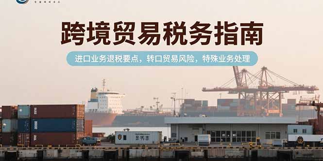 跨境贸易税务指南，进口业务退税要点，转口贸易风险，特殊业务处理-九源吧网赚学院