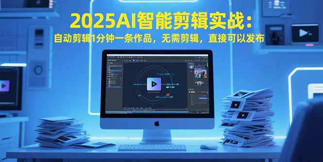 2025AI智能剪辑实战：自动剪辑1分钟一条作品，无需剪辑，直接可以发布-九源吧网赚学院