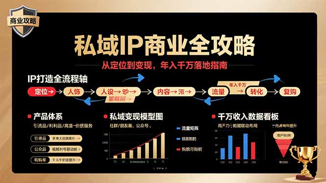 私域IP商业全攻略，从定位到变现，年入千万落地指南-九源吧